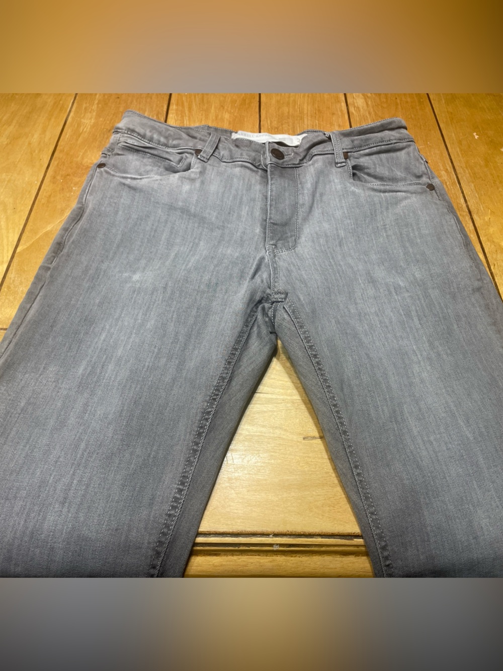 Barbell Apparel Slim Athletic Fit Grey Jeans 34x32 Comfortable Stretch